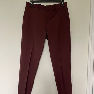Express burgundy men trouser
